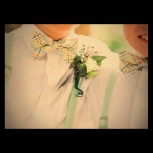 Suspender and bow-tie set